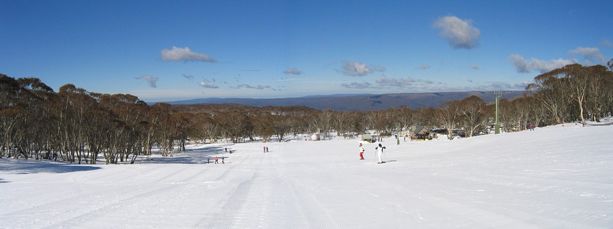 Dinner Plain's downhill ski slope